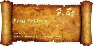Frey Szilvia névjegykártya